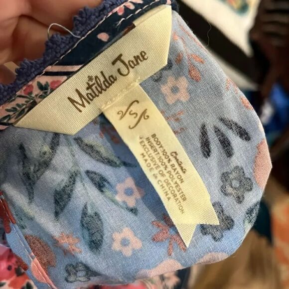 Matilda Jane Floral Patchwork Cottage-core Prairie Style Maxi Dress, S! - Picture 11 of 12